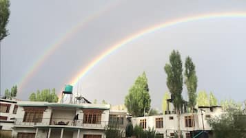 Vue sur la ville depuis l’hébergement
