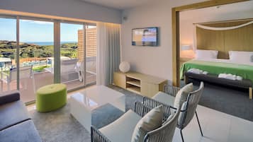 1 Schlafzimmer, hochwertige Bettwaren, Minibar, Zimmersafe