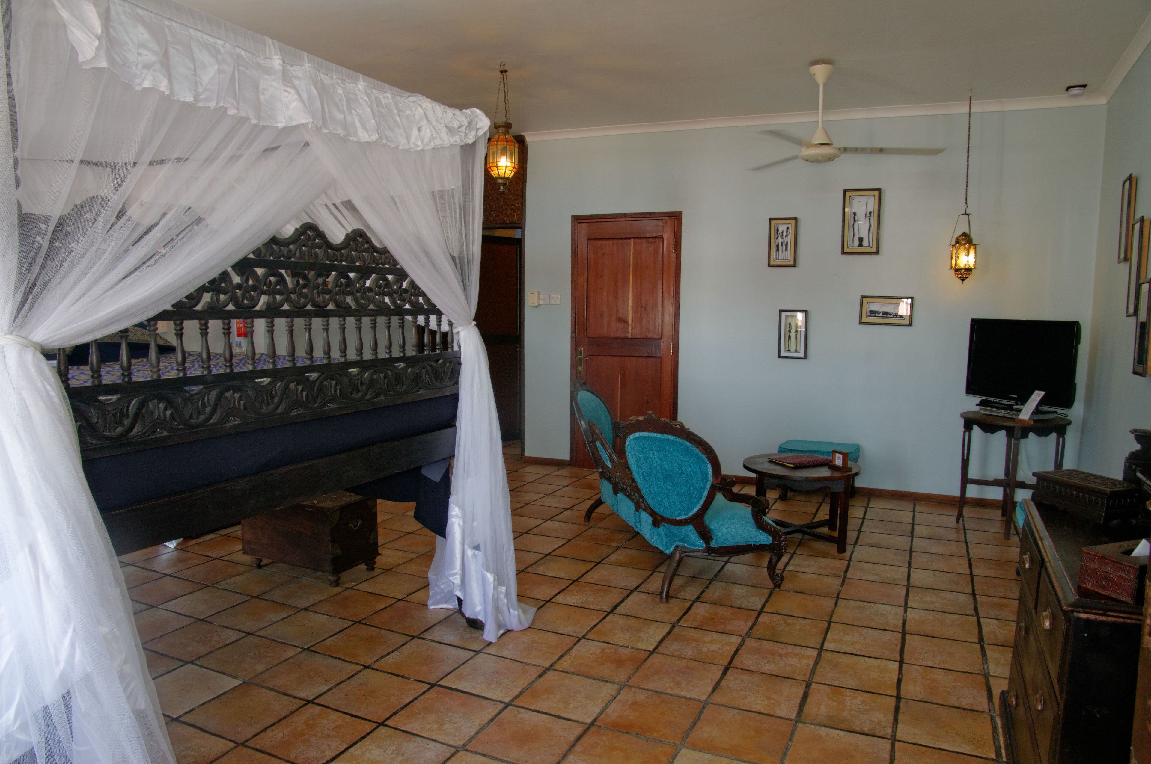 honeymoon suite, 1 king bed, terrace, partial ocean view | egyptian cotton sheets, premium bedding, select comfort beds