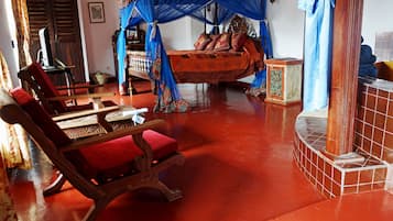 Romantische suite, 1 kingsize bed, balkon | Lakens van Egyptisch katoen, luxe beddengoed, Select Comfort-bedden