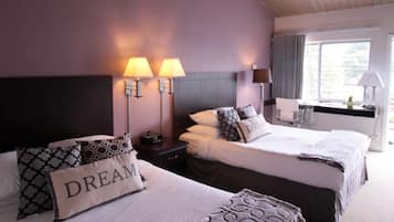 Deluxe Room, 2 Queen Beds | Desk, laptop workspace, iron/ironing board, rollaway beds