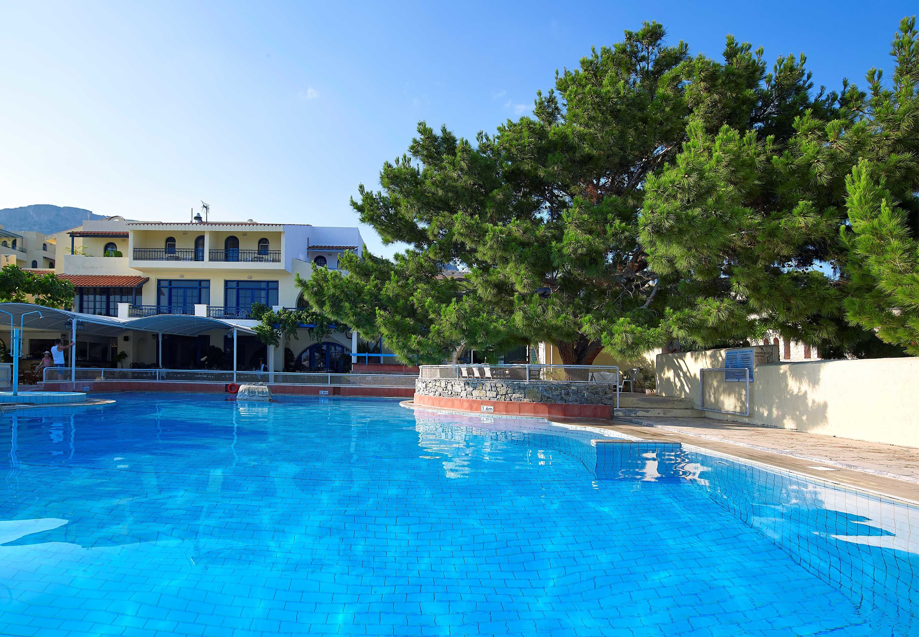 Indoor pool, outdoor pool, pool umbrellas, sun loungers