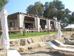 Private beach nearby, sun loungers, beach towels