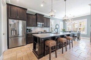 Oven, stovetop, dishwasher, coffee/tea maker