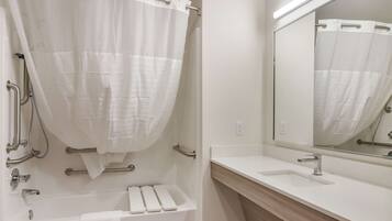 Towels, soap, toilet paper
