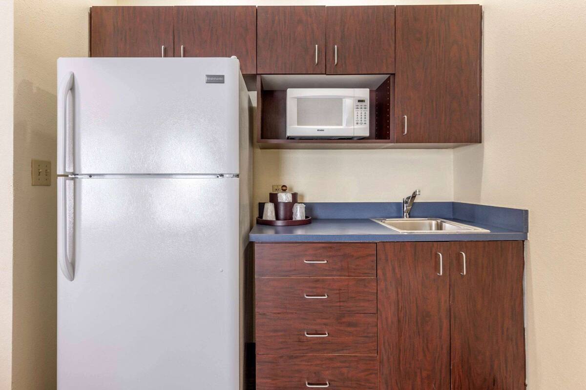 1 bedroom, desk, laptop workspace, iron/ironing board