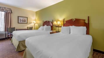 1 bedroom, desk, laptop workspace, iron/ironing board