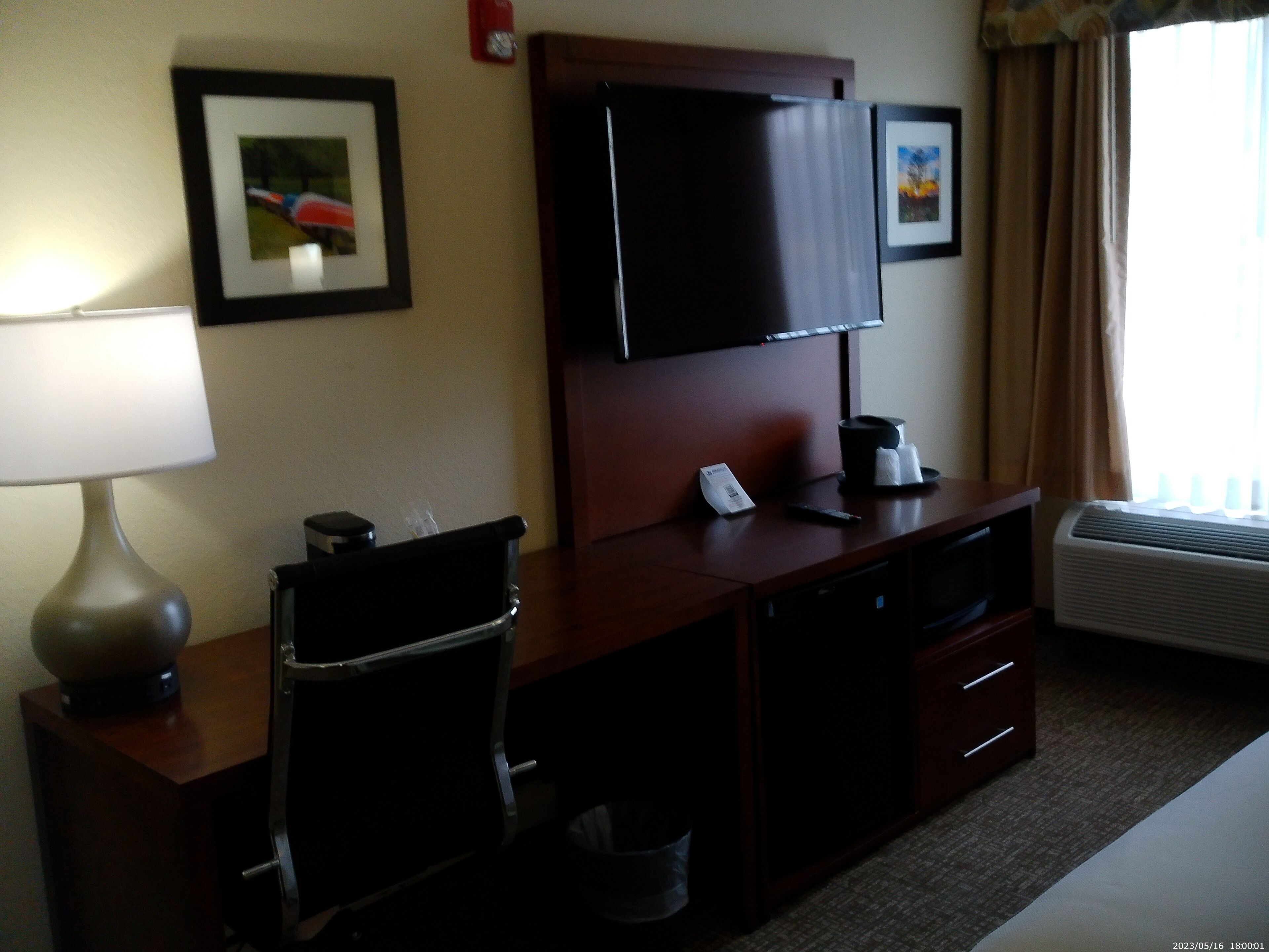 1 bedroom, desk, laptop workspace, iron/ironing board