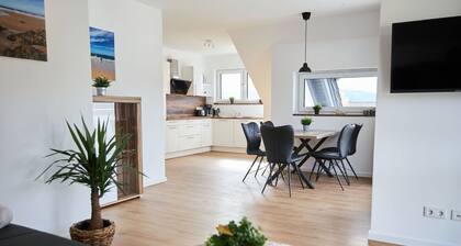 Angenehme Wohnung für 4 Gäste mit W-LAN, TV, Balkon und Haustiere erlaubt