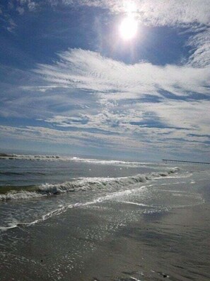On the beach