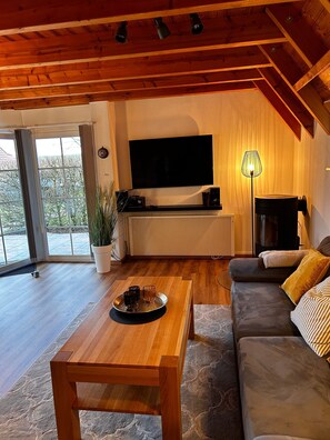 Fernseher, Kamin