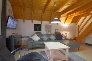 Fernseher, Kamin