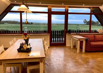 Freier Blick auf die Schleimündung - Erstklassige Ferienwohnung in Maasholm
