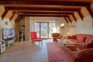 Fernseher, Kamin