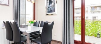 Elegant Apartment | Balcony and Workspace