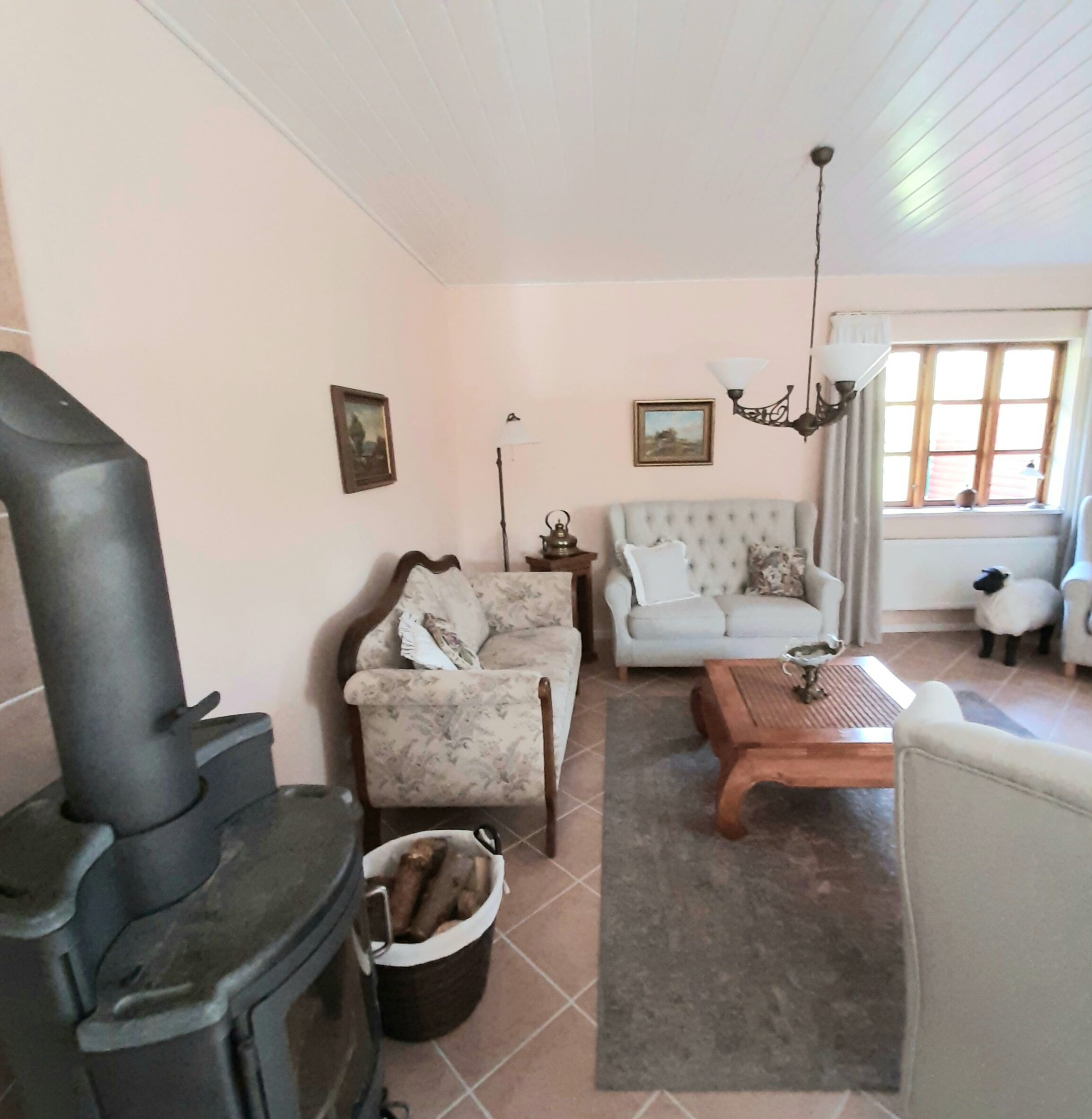 Fernseher, Kamin, Bücher