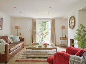 Smart TV, fireplace, stereo