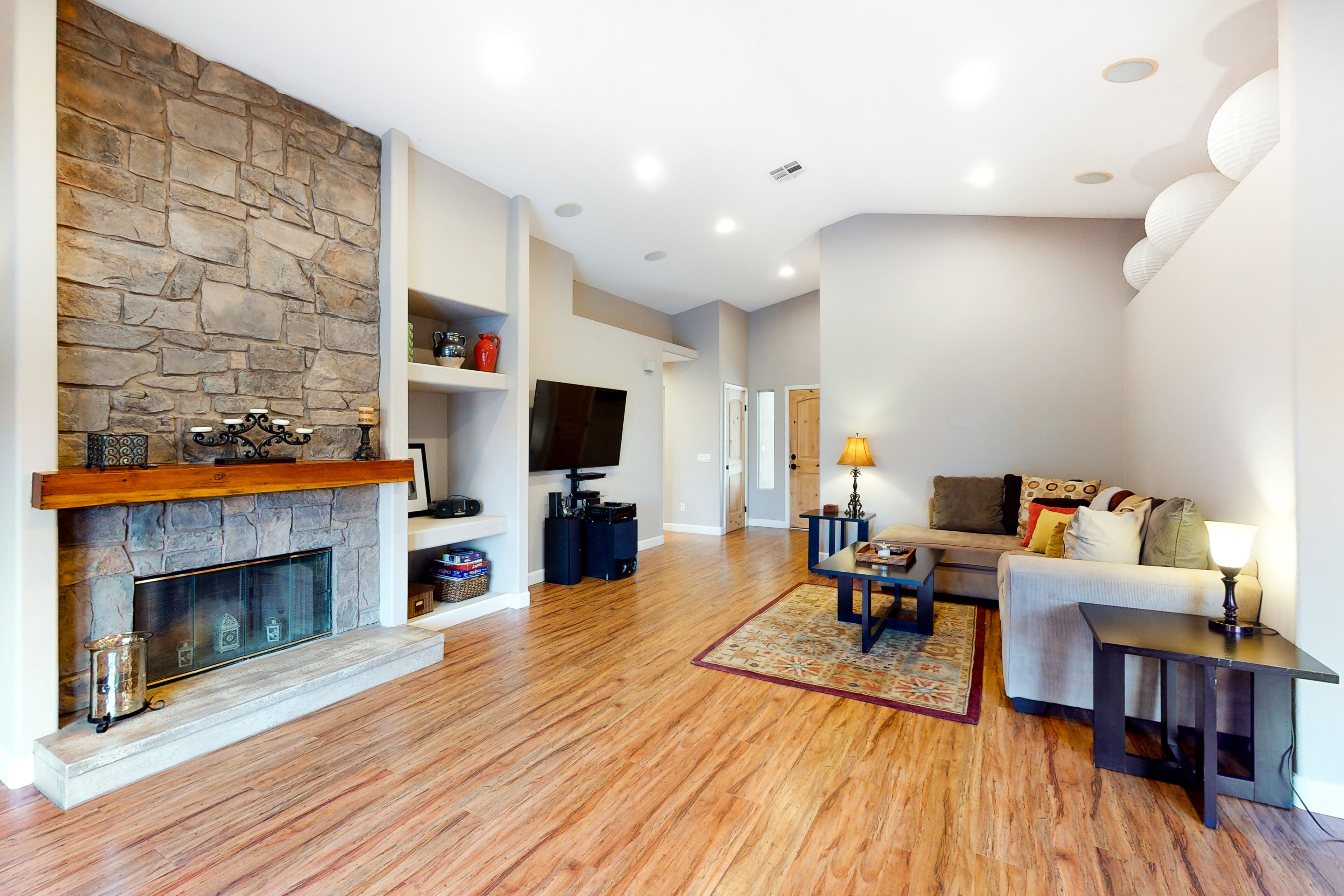 Dog-friendly home with pool, patio, & mountain views - #066714