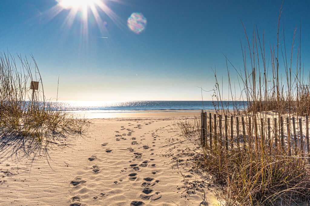 On the beach, beach towels