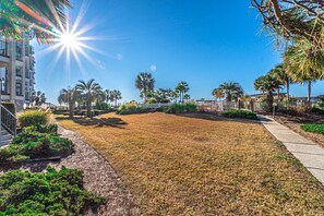 Property grounds - Cheerful & Bright Spacious End Unit - Oceanfront, Porch w/ View,  Pool (Hilton Head Island)