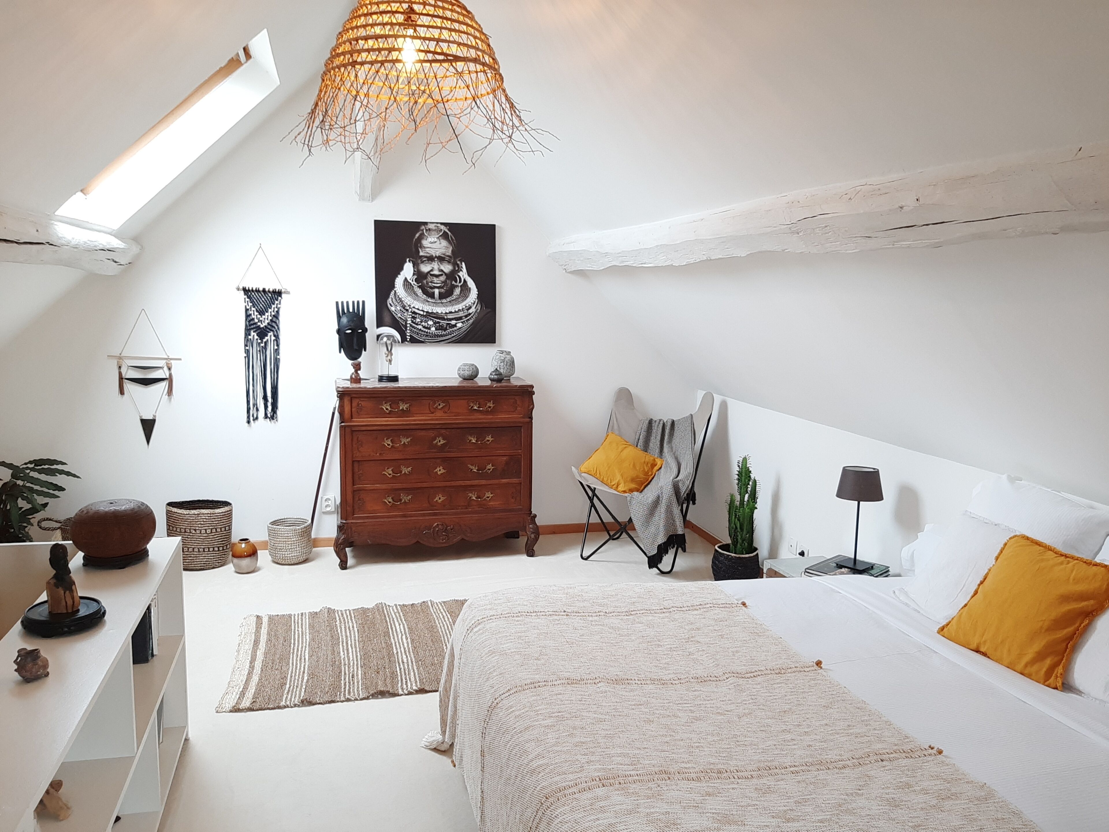 Familierom (La chambre Africaine) | Individuelt dekorert, strykejern/-brett og barnesenger (inkludert)