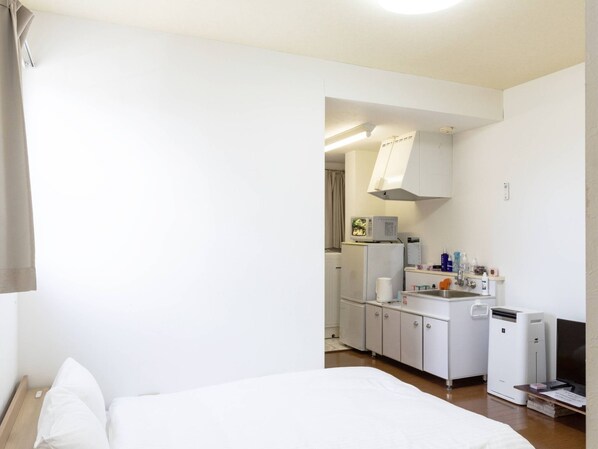1 bedroom, free WiFi, bed sheets - With Nintendo Switch Twin room double x 2 units / Minamitsuru-gun Yamanashi (Minamitsuru-gun)