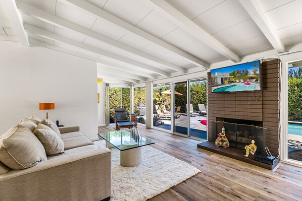 TV, books, music library