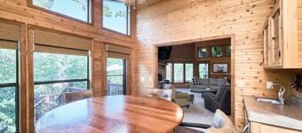 Luxury, Lakefront Chalet; Dock, Grills, Sasquatch & Firepits with a view