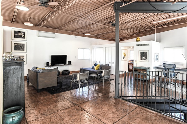 Living Room on 2nd level. The Loft is 1500 sq.ft. of spacious open-plan living.