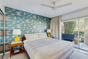 1 slaapkamer, een strijkplank/strijkijzer, internet, beddengoed