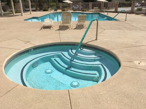 A heated pool