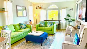 Smart TV, video games, DVD player, books