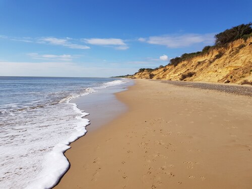 Sea View House: Large modern Beachfront home with downstairs Bedroom & Bathroom