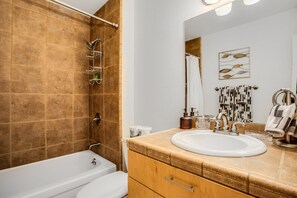 Free toiletries, hair dryer, towels