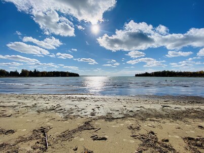 Modern cottage in the Bruce Peninsula with amazing sunset views.