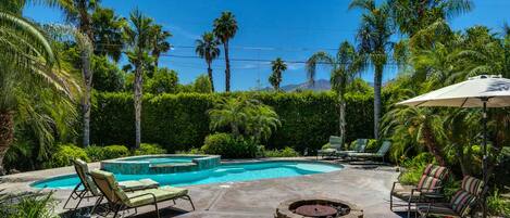 A heated pool