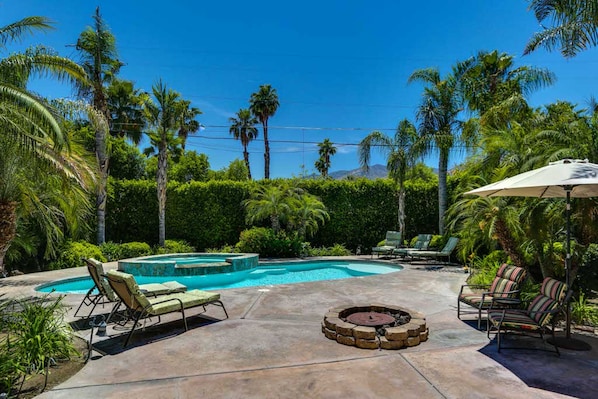 A heated pool