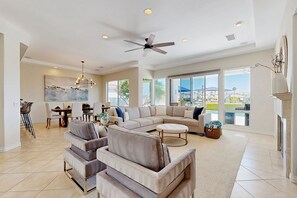 TV, fireplace, DVD player