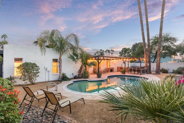 A heated pool