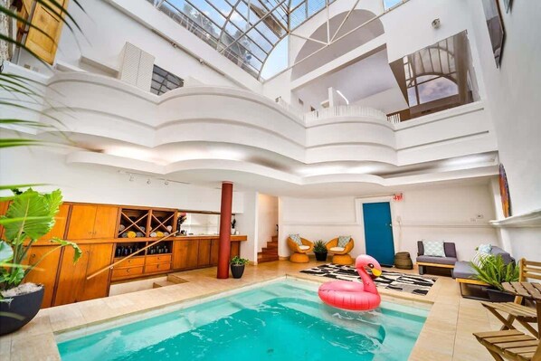 Indoor pool - The Graeber | Historic Mansion + Indoor Pool (Austin)