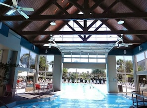 Piscina externa, piscina aquecida