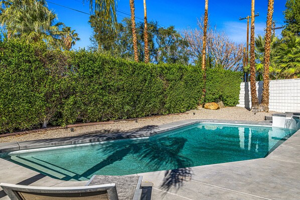 A heated pool