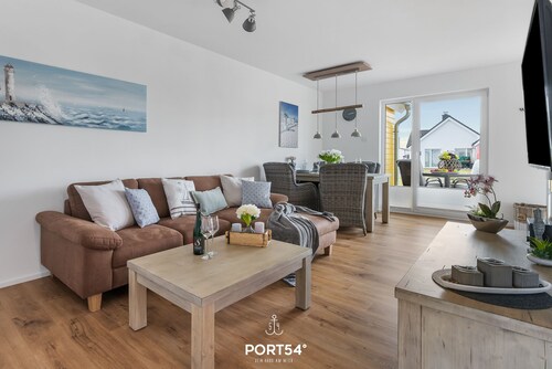 Weisse Düne II - Doppelhaushälfte, Infrarot-Sauna, Kamin, Terrasse,