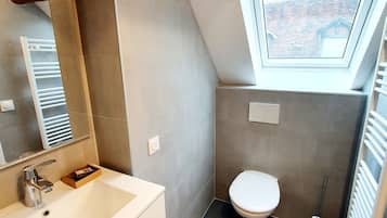 Secadora de cabello, toallas, jabón, shampoo