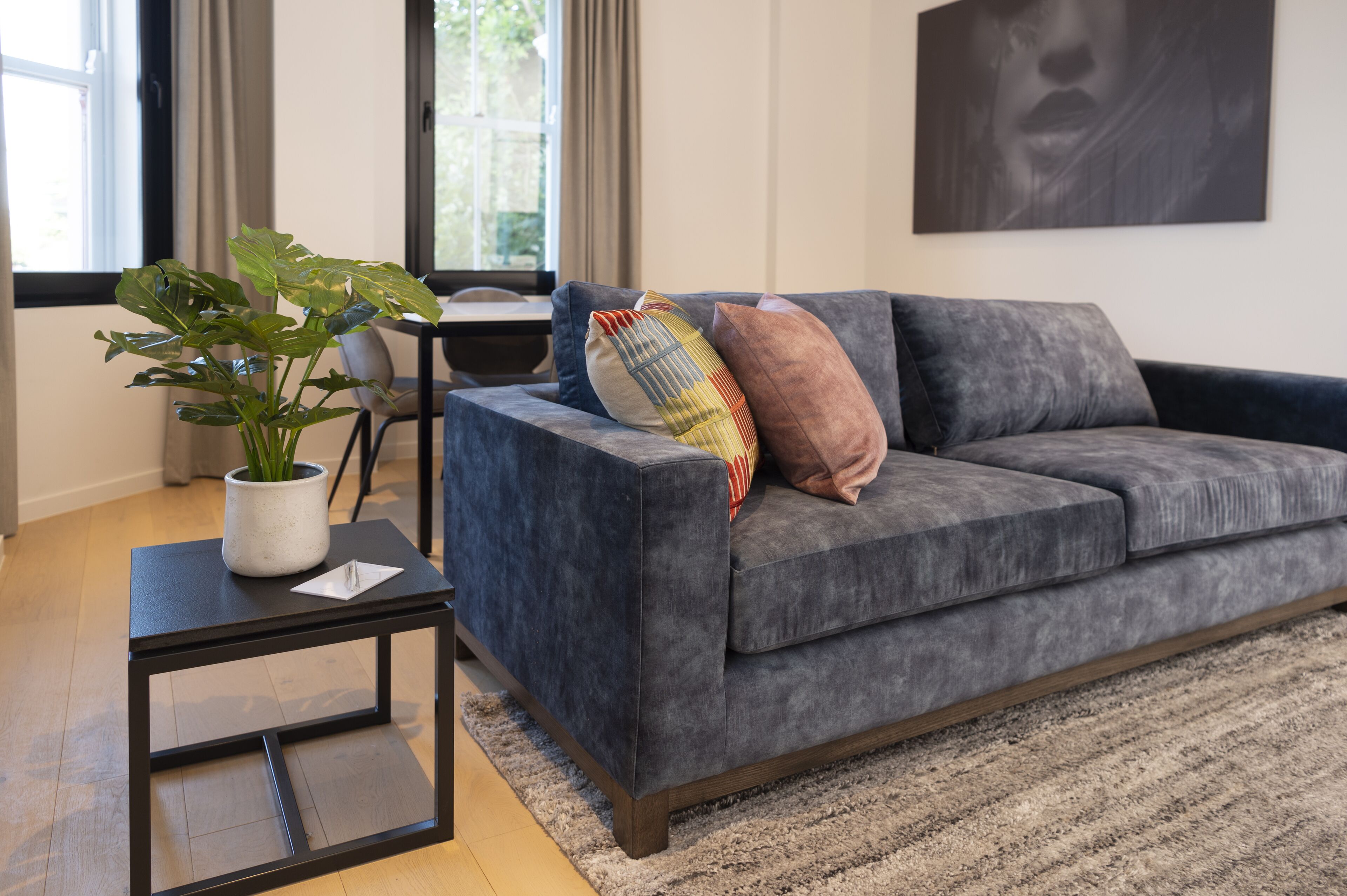 1 bedroom apartment | living area | 43-inch smart tv with cable channels, tv, netflix