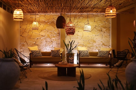 Living area. Noah Beach Hotel & Suites