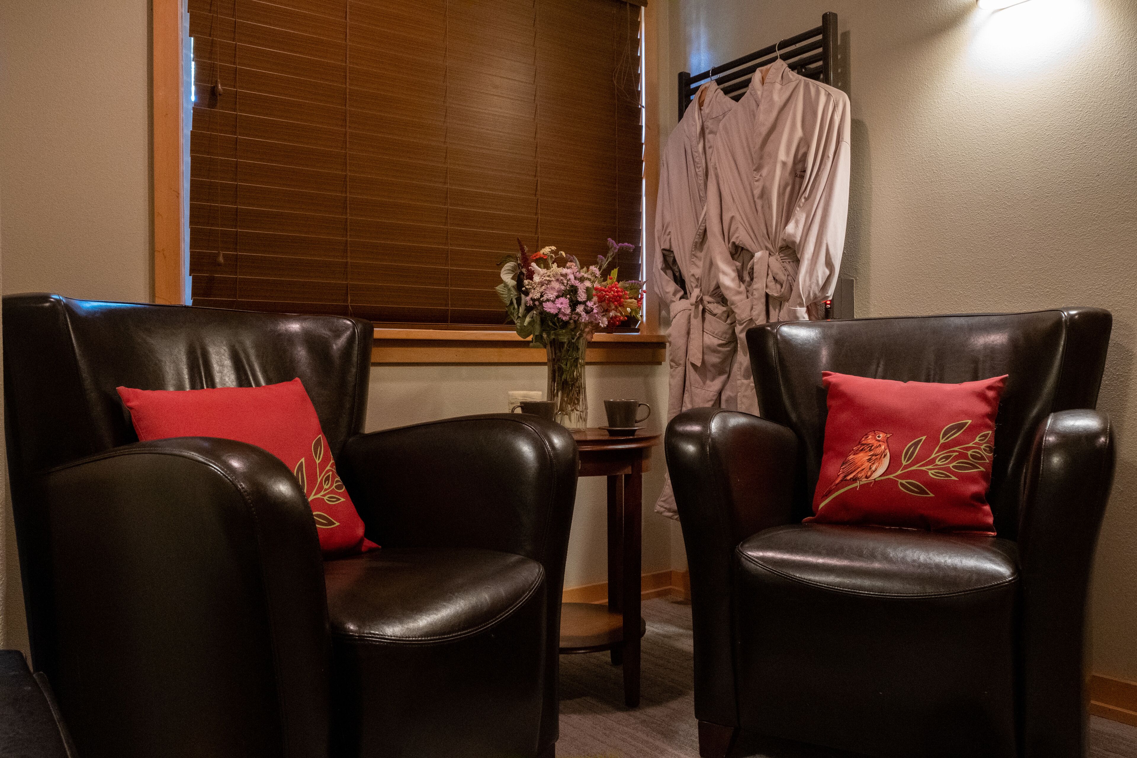 couples treatment room(s), steam room, body treatments, aromatherapy