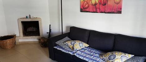 Fernseher, Kamin