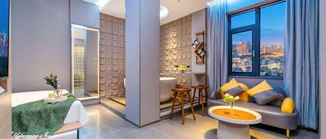 Quarto design, 1 cama King | Vista do quarto
