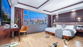 Habitación ejecutiva | Sábanas de algodón egipcio, ropa de cama de alta calidad y edredón